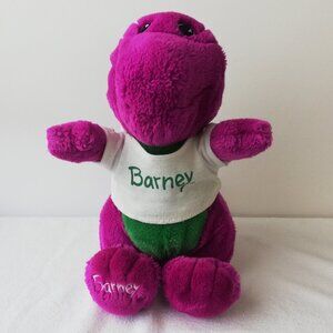 Vintage 1992 Lyons Barney Stuffed Plush with t-shirt 14"